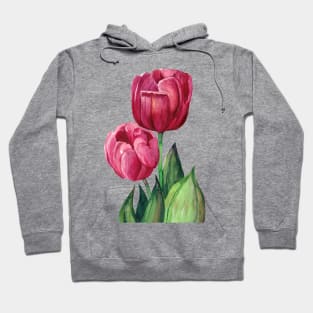 Pink Tulips Hoodie